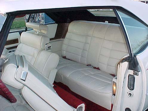 1975 Cadillac Eldorado Back Seat